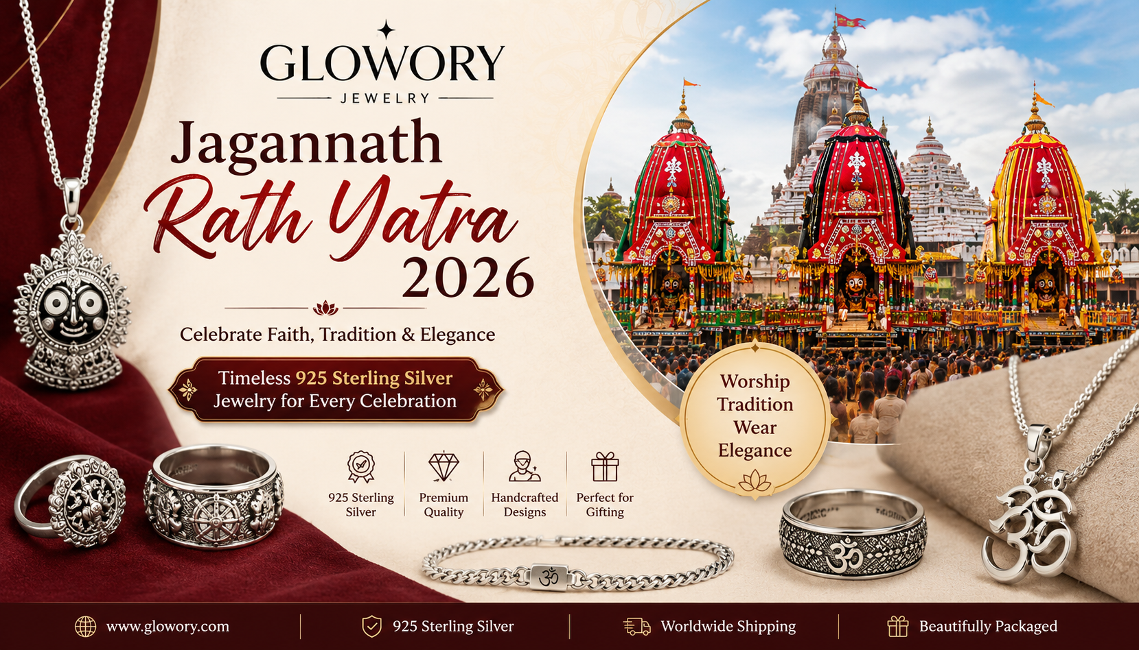 925 Sterling Silver Jewelry for Jagannath Rath Yatra 2026