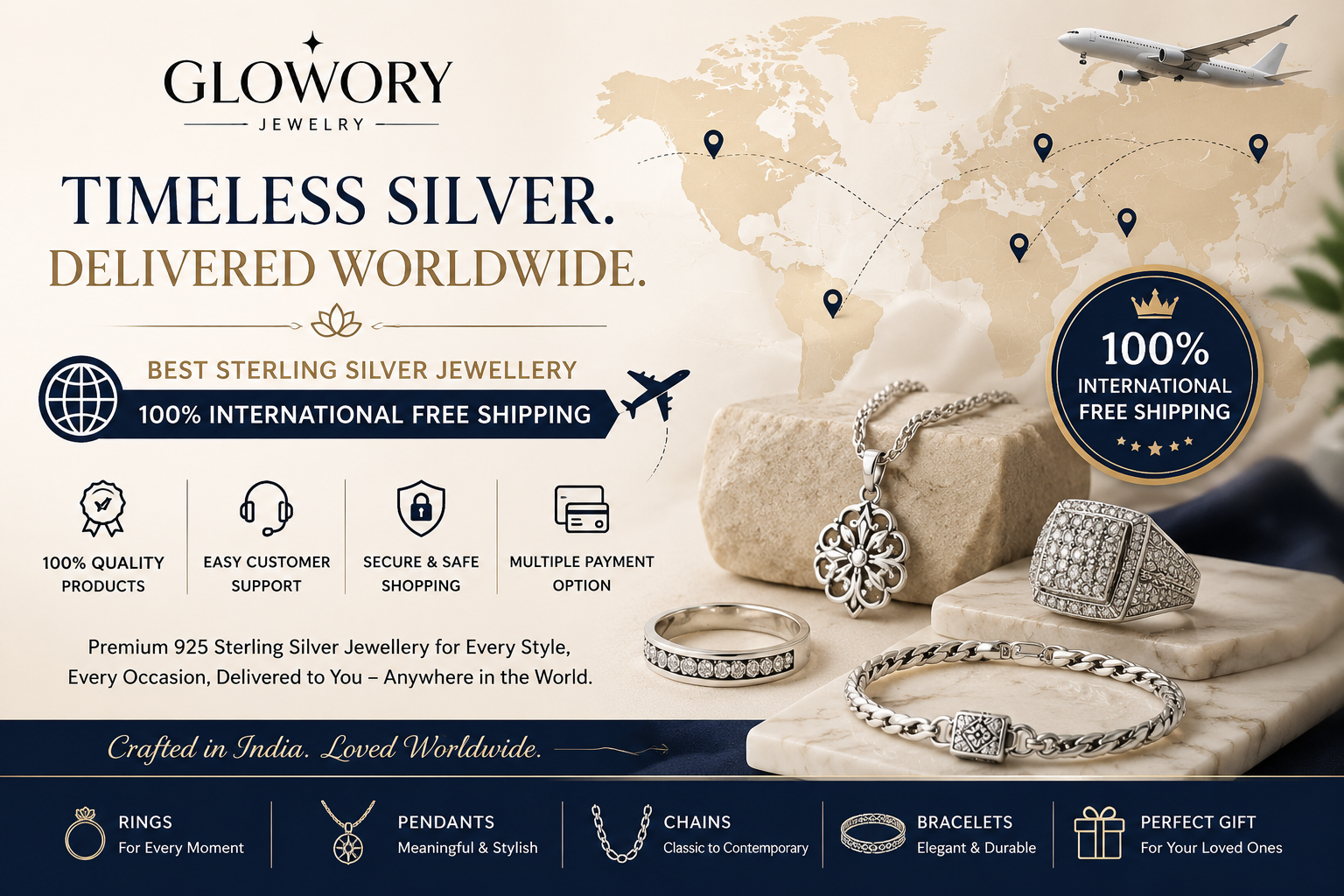 Best 925 Sterling Silver Jewellery with Free International Shipping