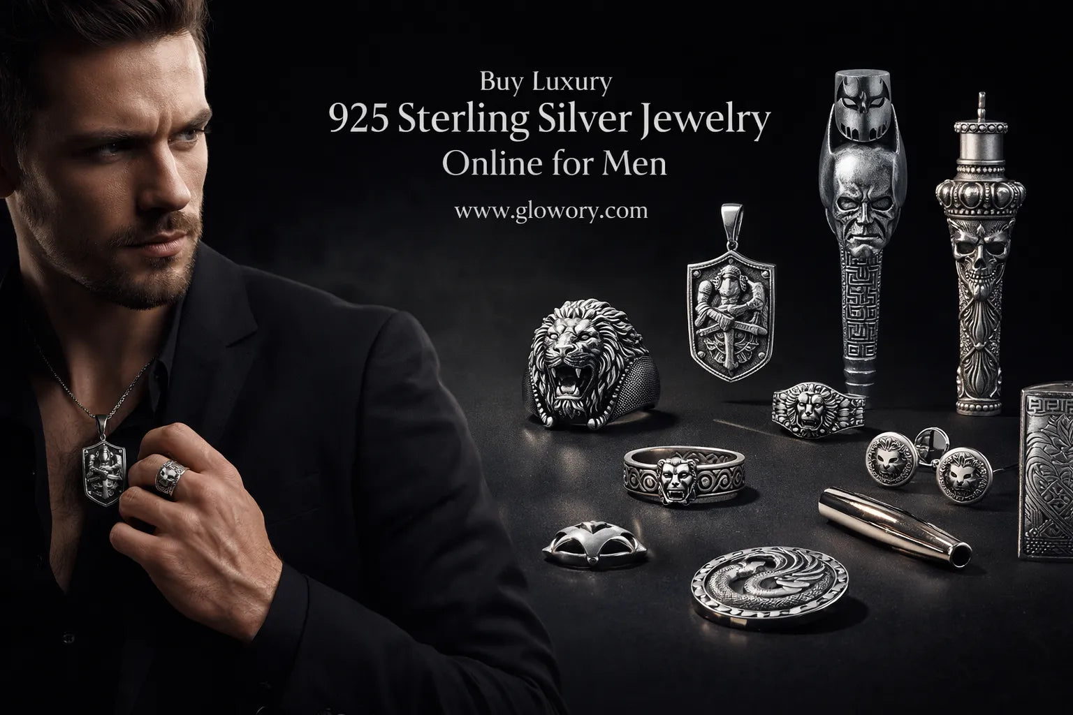 Buy Luxury 925 Sterling Silver Jewelry Online for Men