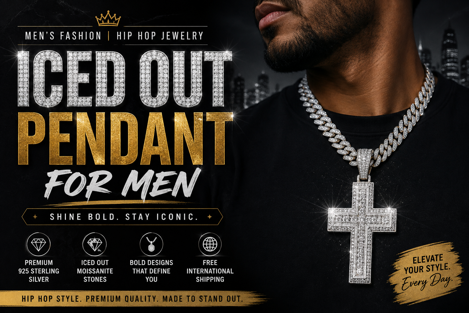 Iced Out Pendant for Men: Why This Trend Is Dominating Men's Fashion in 2026