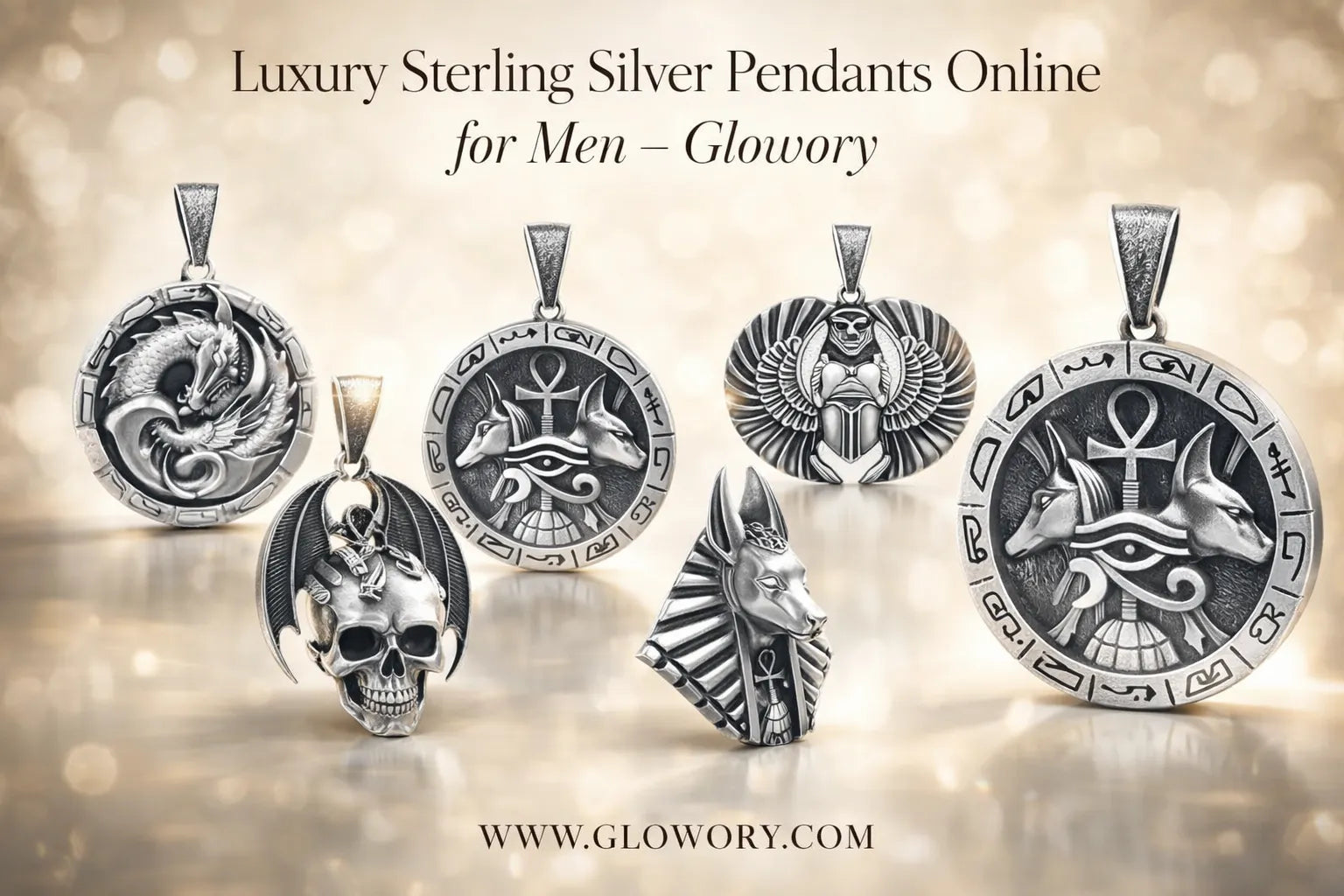 Luxury Sterling Silver Pendants Online for Men – Glowory