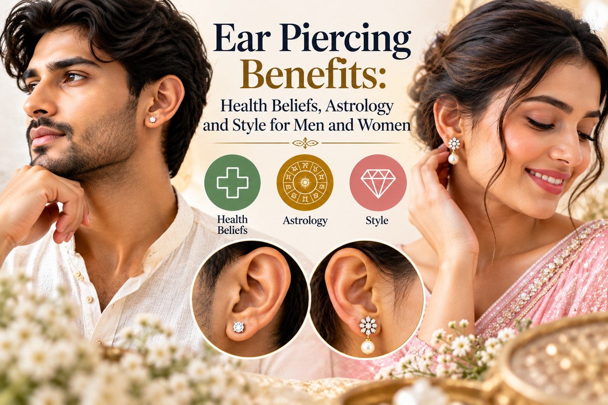 Ear Piercing Benefits: Health Beliefs, Astrology and Style for Men and Women