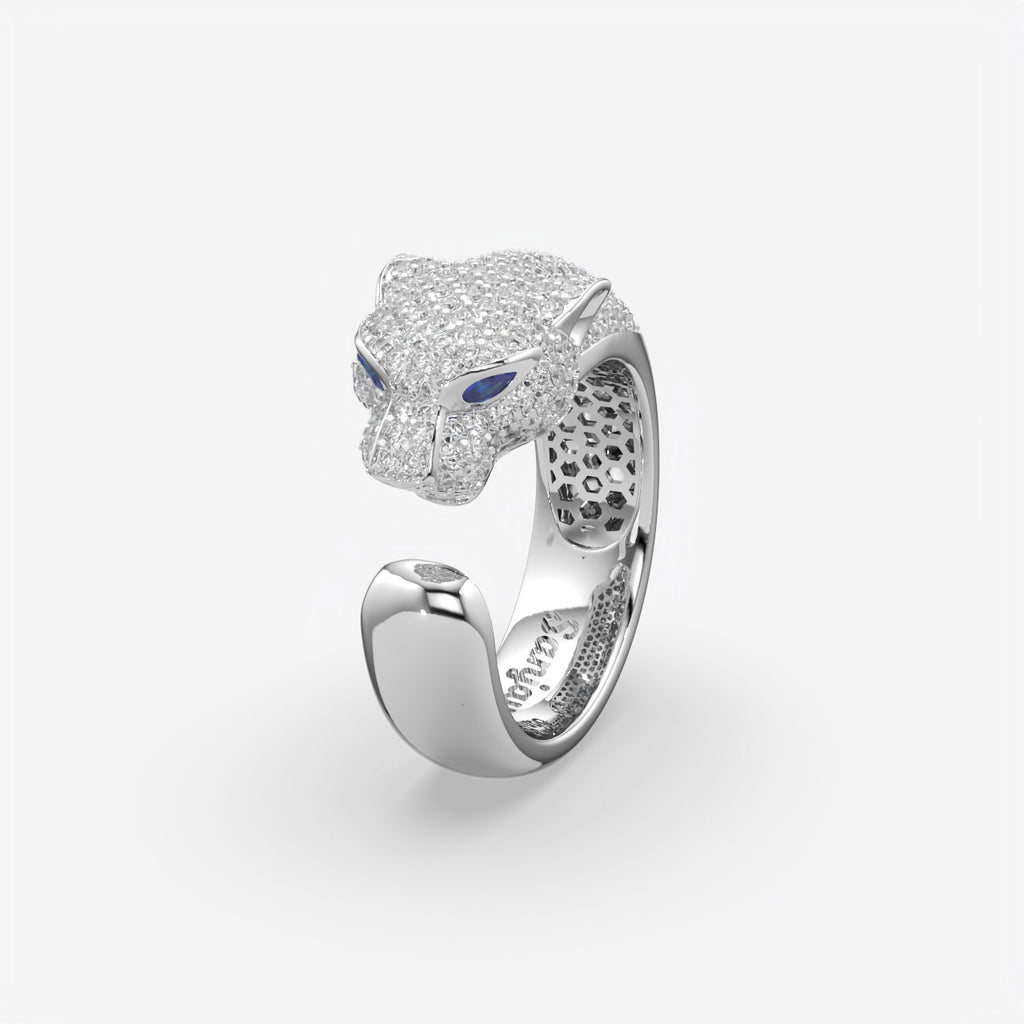 Royal Panthe Diamond silver Ring