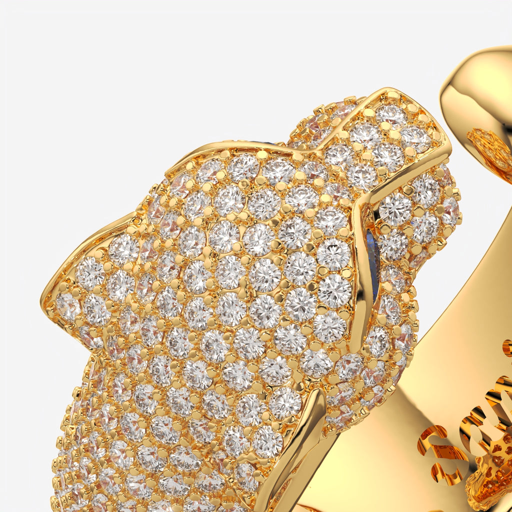 Royal Panthe Diamond silver Ring