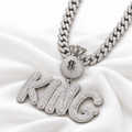 Iced Out KING Pendant with Money Bag Bail | Hip Hop Jewelry