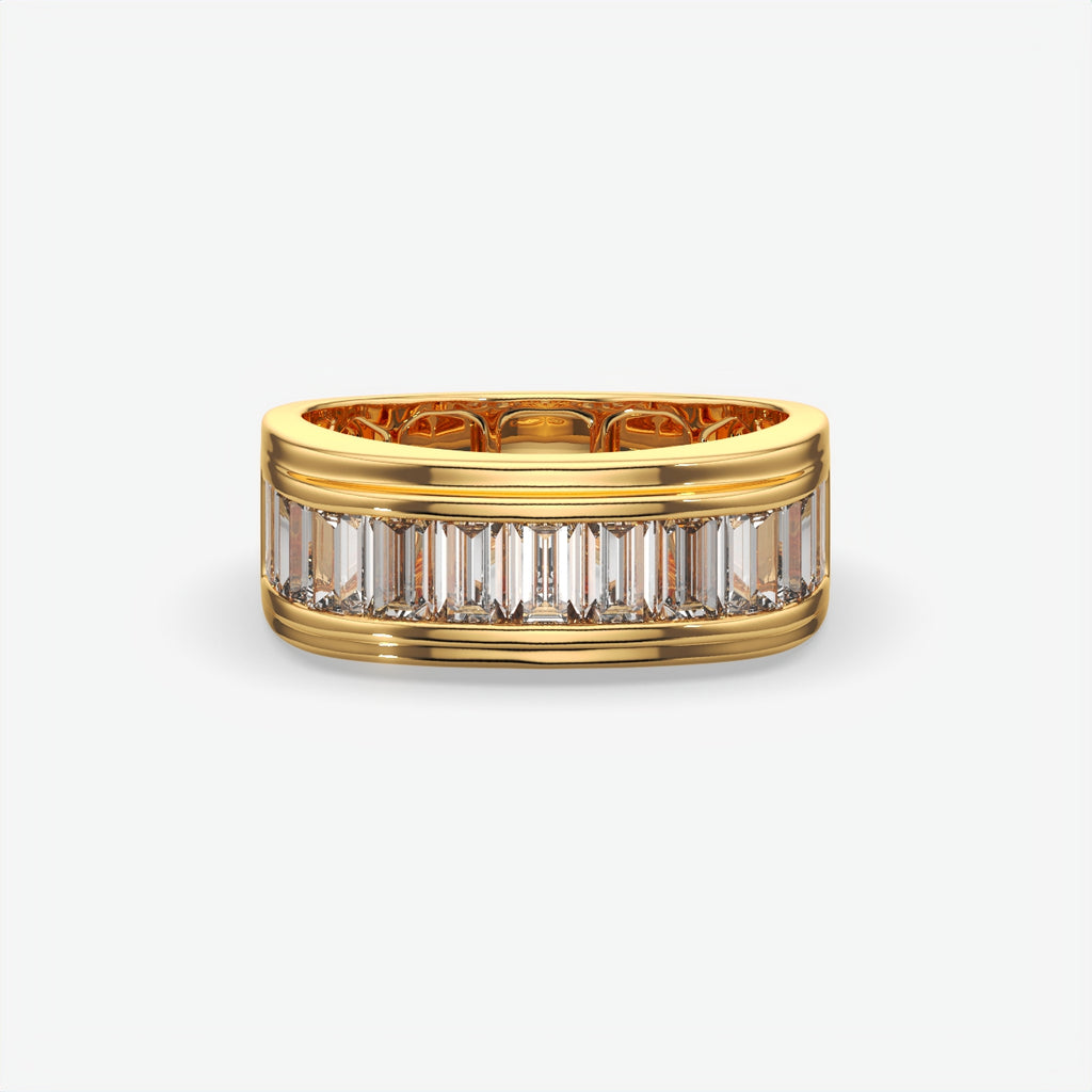 Men's Baguette Cut Diamond Band