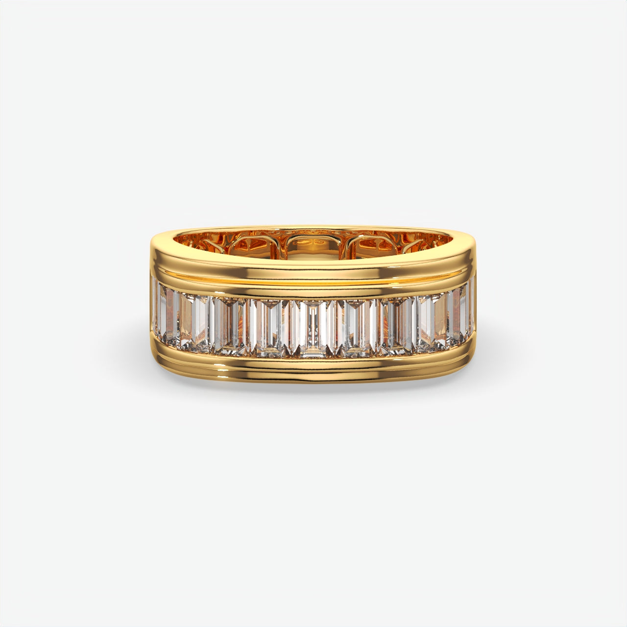 Men's Baguette Cut Diamond Band