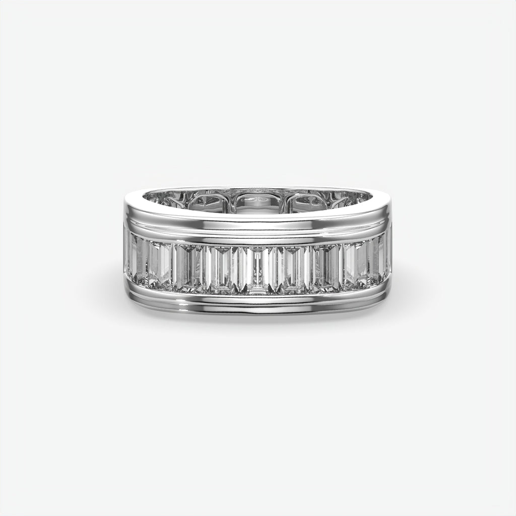 Men's Baguette Cut Diamond Band
