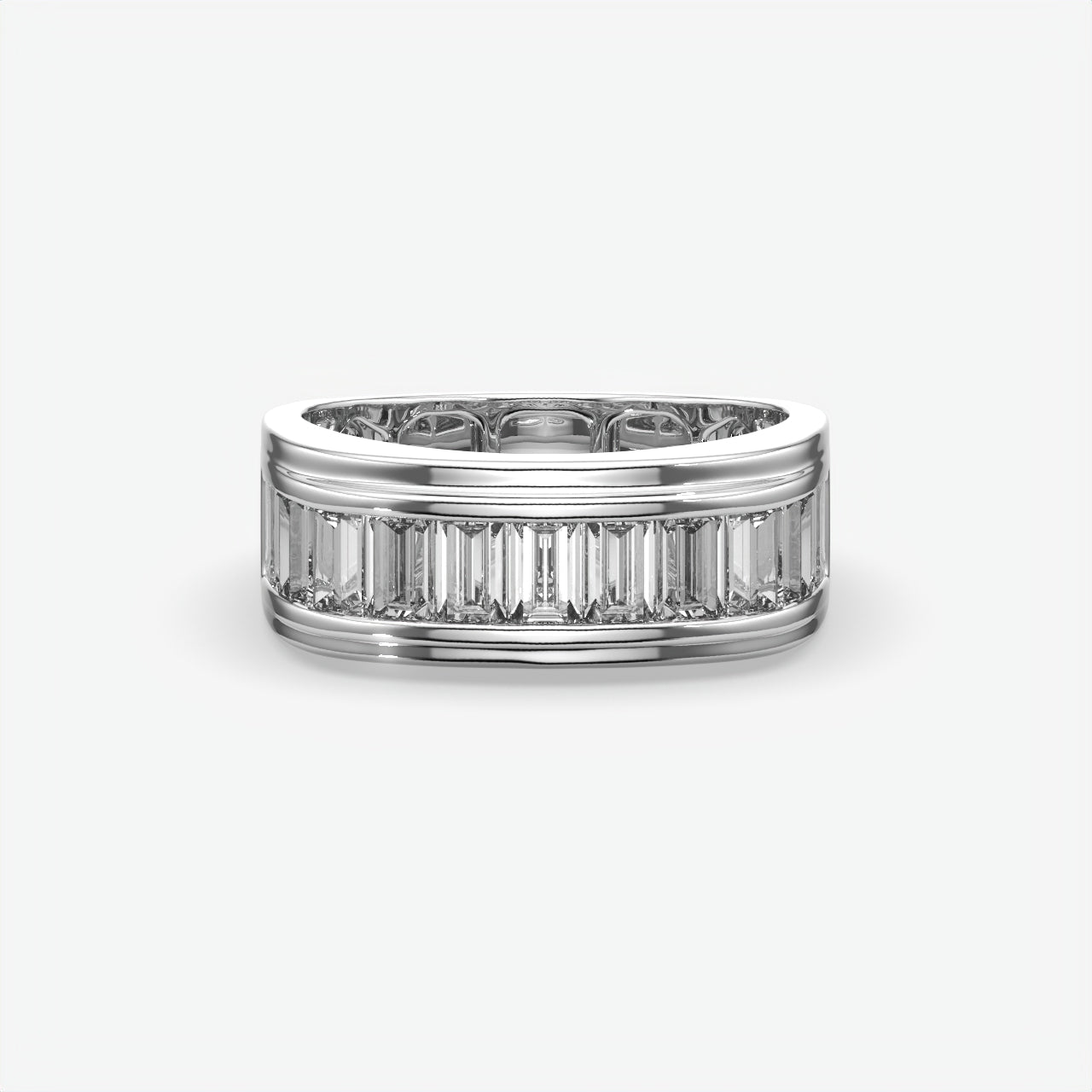 Men's Baguette Cut Diamond Band