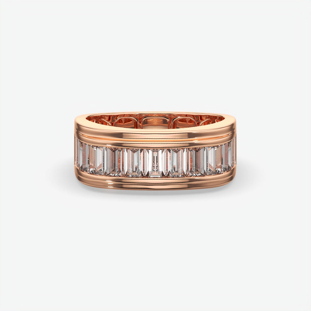 Men's Baguette Cut Diamond Band