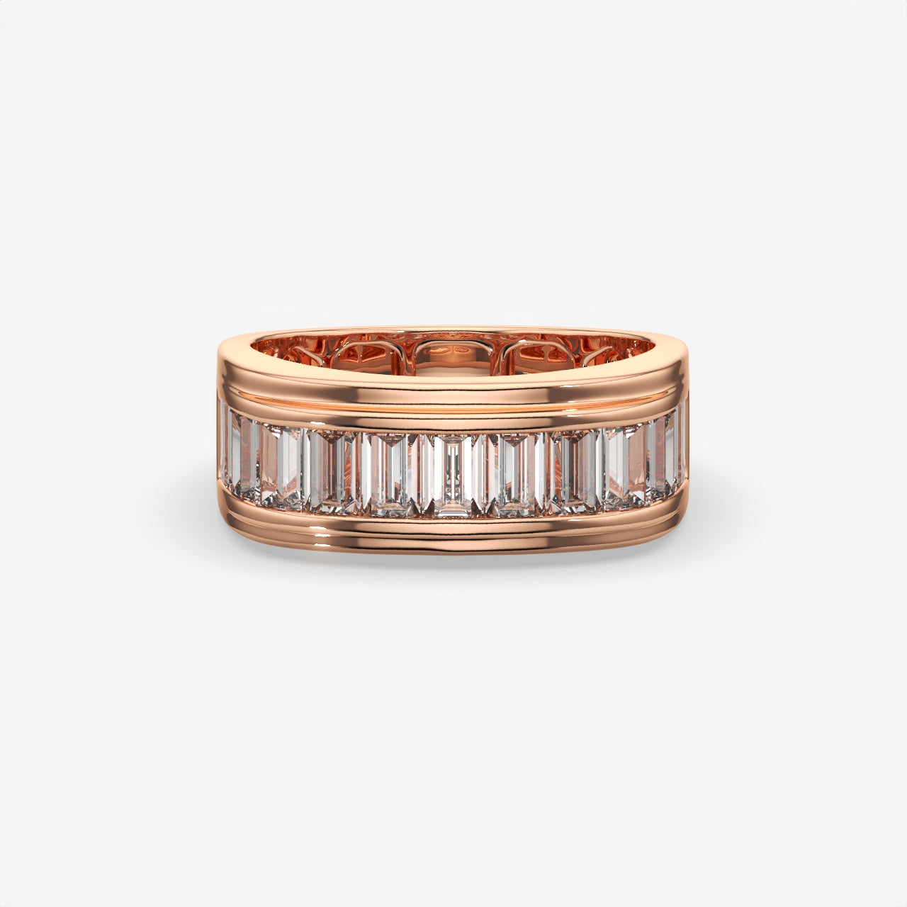 Men's Baguette Cut Diamond Band
