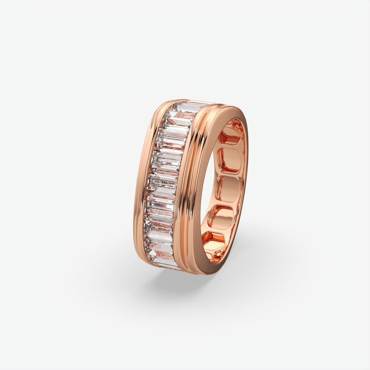 Men's Baguette Cut Diamond Band
