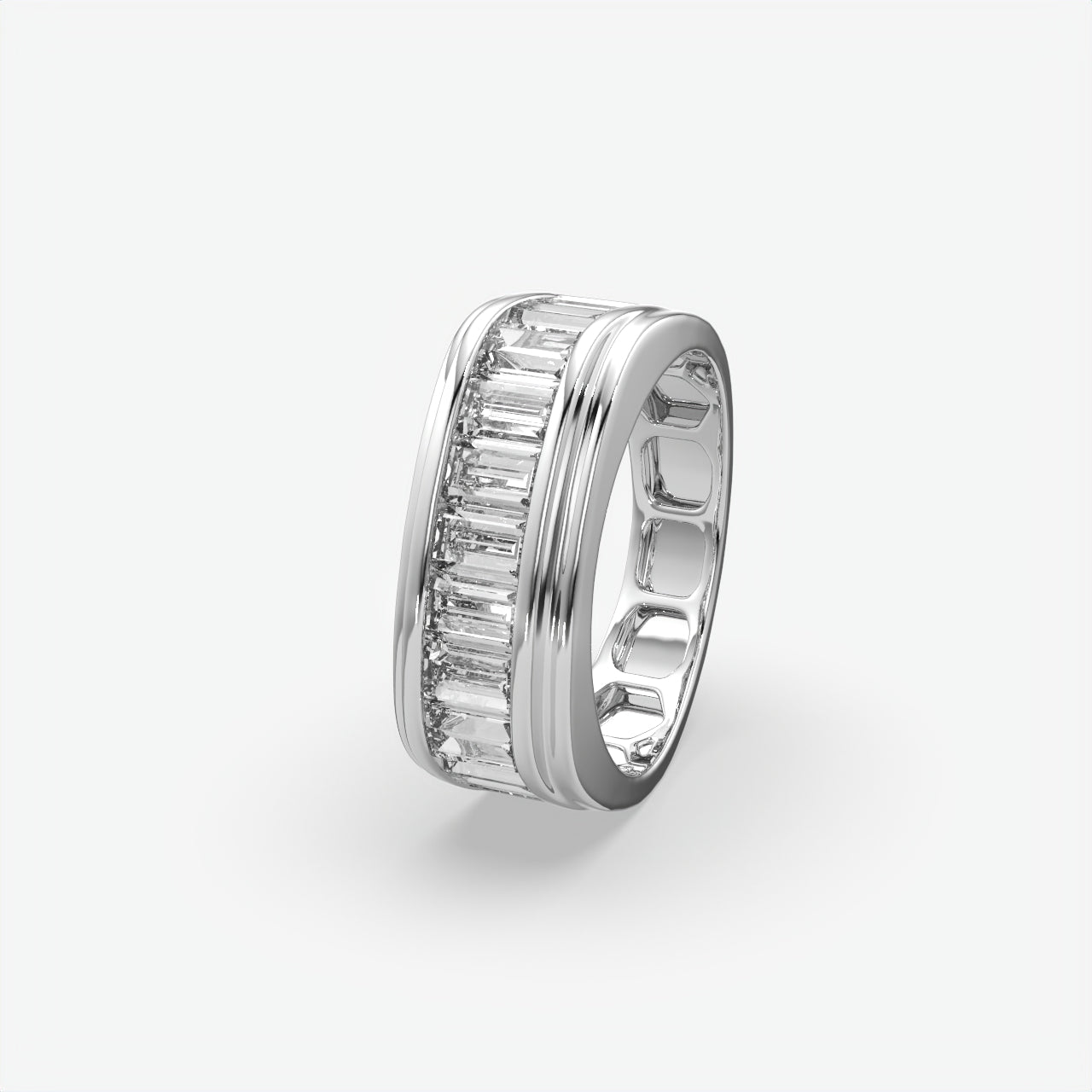 Men's Baguette Cut Diamond Band