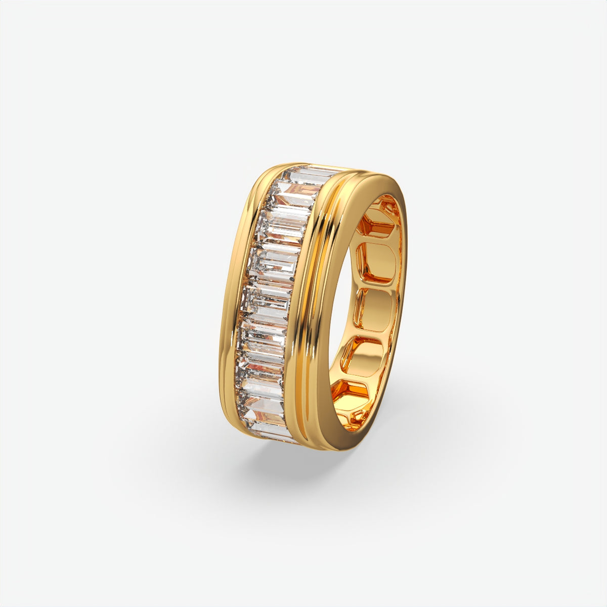 Men's Baguette Cut Diamond Band