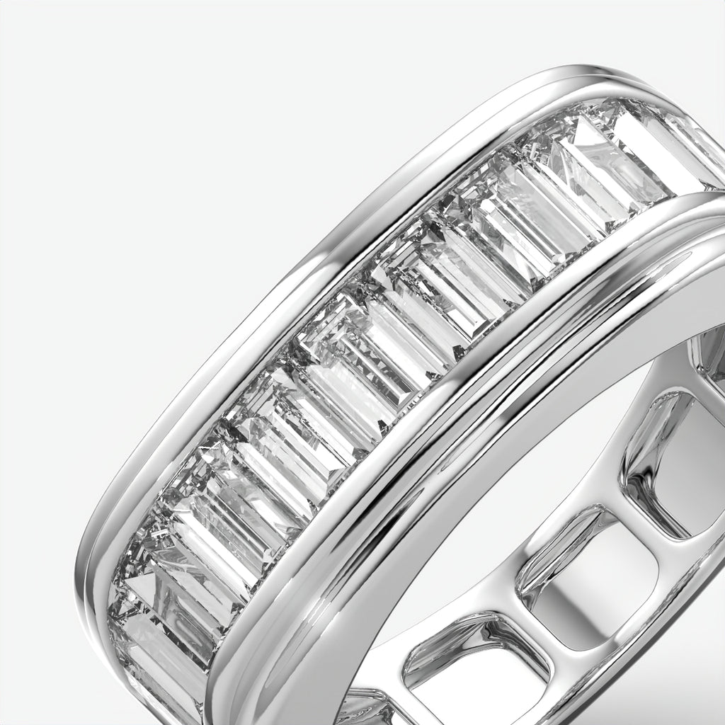 Men's Baguette Cut Diamond Band