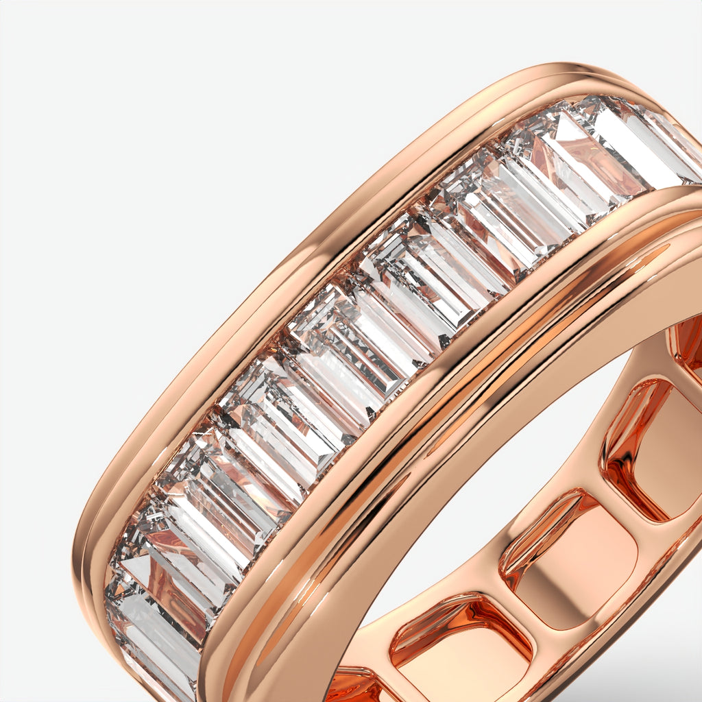 Men's Baguette Cut Diamond Band