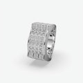 Imperial Grid Diamond Ring For Men's