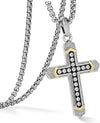 Hip Hop 92.5 Silver Iced Out Cross Pendant Collection