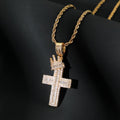 Royal Cross Iced Out Silver Men Pendant