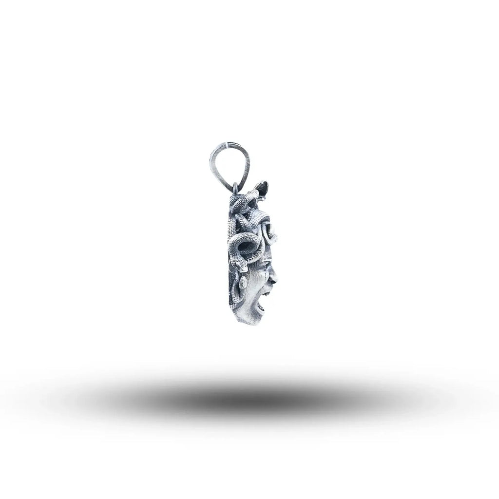 Angry Medusa 925 Sterling Silver Pendant 02