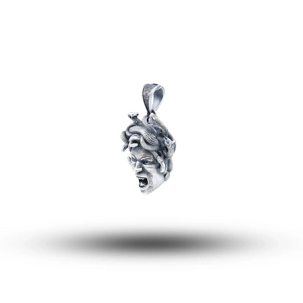 Angry Medusa 925 Sterling Silver Pendant 03
