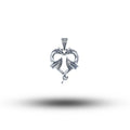 Dragons Creature Animal Love Heart 925 Sterling Silver Pendant