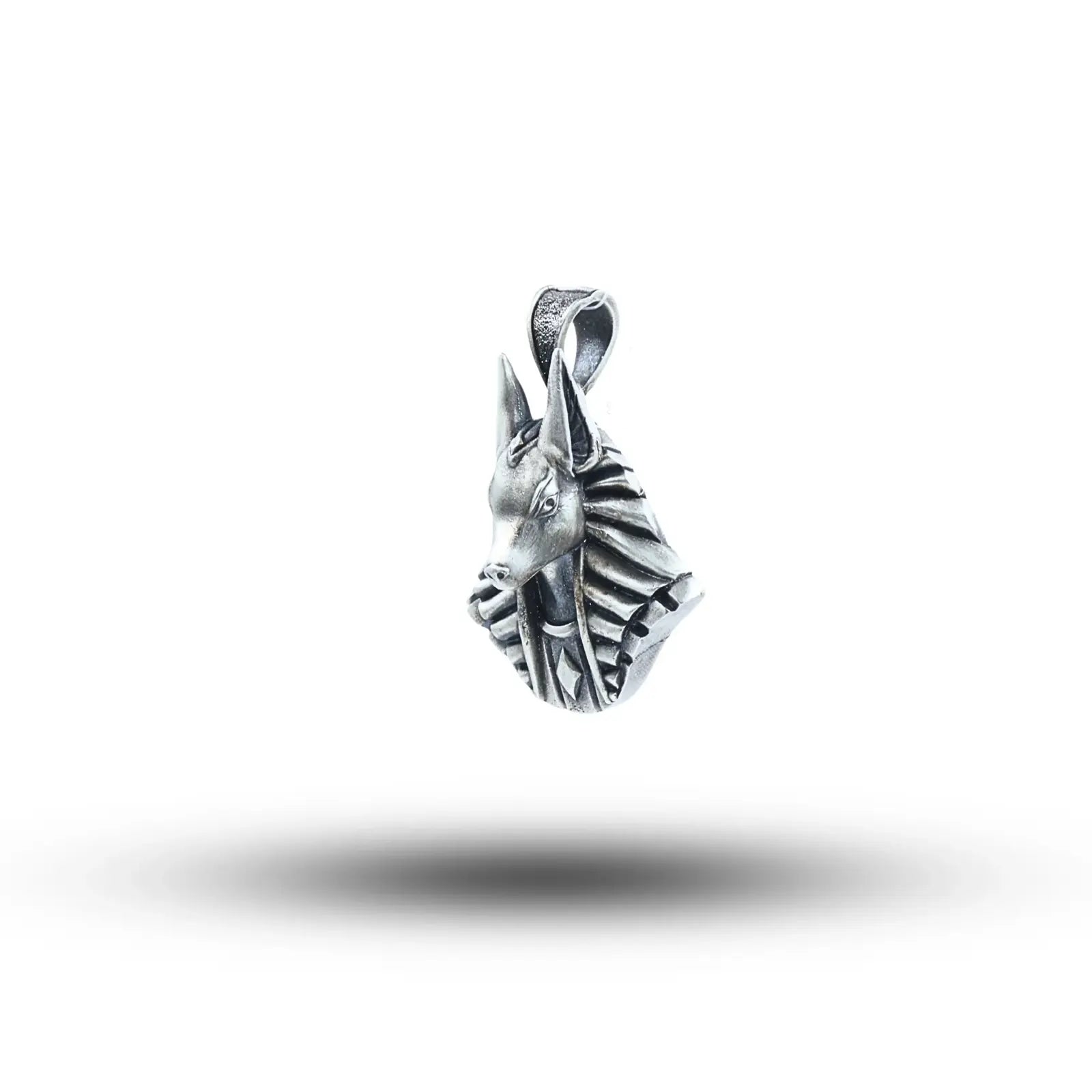 Egyptian Anubis Head 925 Sterling Silver Pendant02