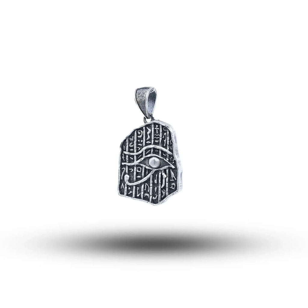 Egyptian Hieroglyphics language 925 Sterling Silver Pendant01