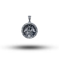 Egyptian Twin Anubis 925 Sterling Silver Pendant