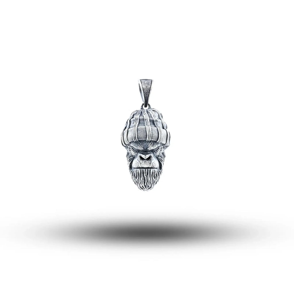 Gangster Monkey 925 Sterling Silver Pendant