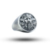 Green Man 925 Sterling Silver Statement Ring