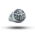 Green Man 925 Sterling Silver Statement Ring