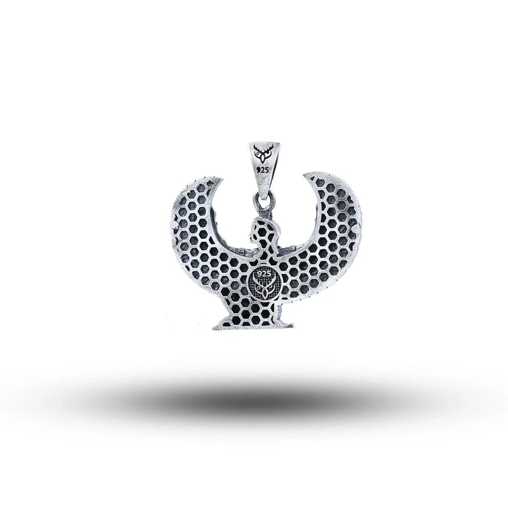 Isis Winged Egyptian 925 Sterling Silver Pendant New 102
