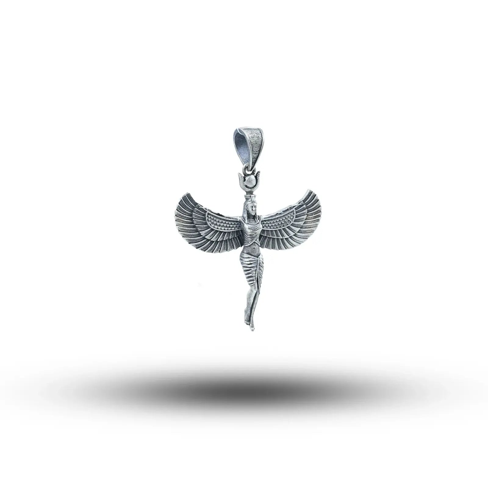 Isis Winged Egyptian 925 Sterling Silver Pendant01