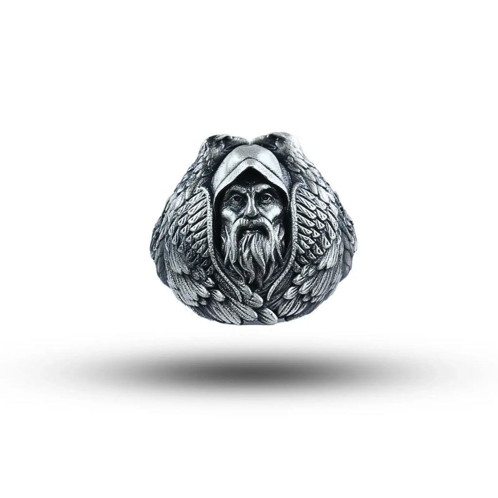 Odin Raven 925 Sterling Silver Ring