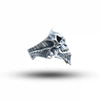 Open Jaw Skull 925 Sterling Silver Ring
