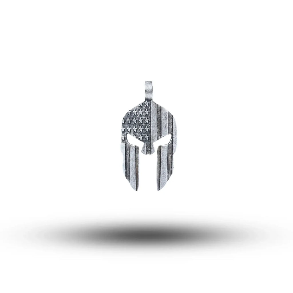 Spartan Flag 925 Sterling Silver pendant