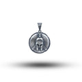 Spartan Leonidas Helmet 925 Sterling Silver Pendant