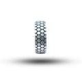 Turtle Shell 925 Sterling Silver Band