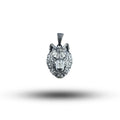 Wild Wolf Head 925 Sterling Silver Pendant
