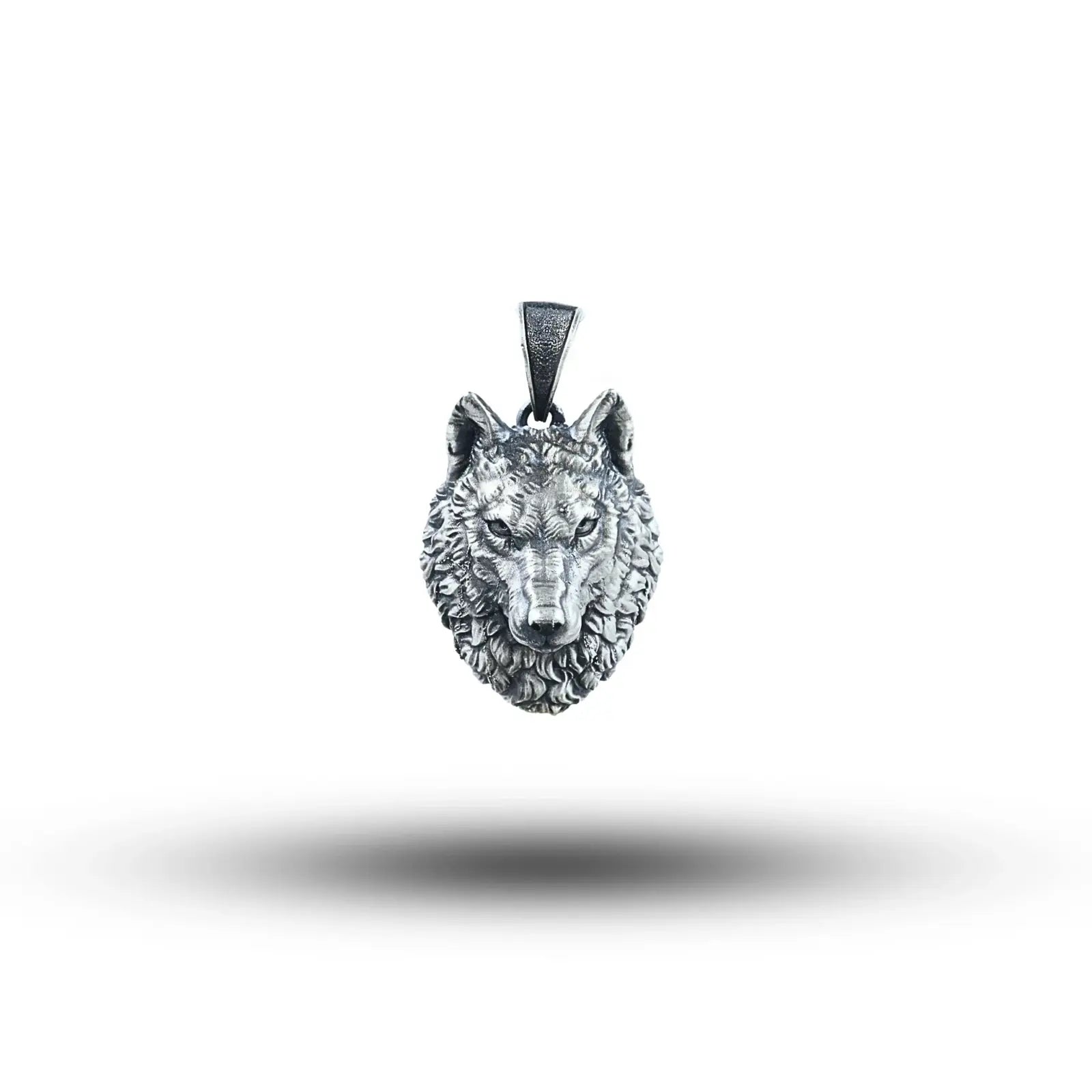 Wild Wolf Head 925 Sterling Silver Pendant