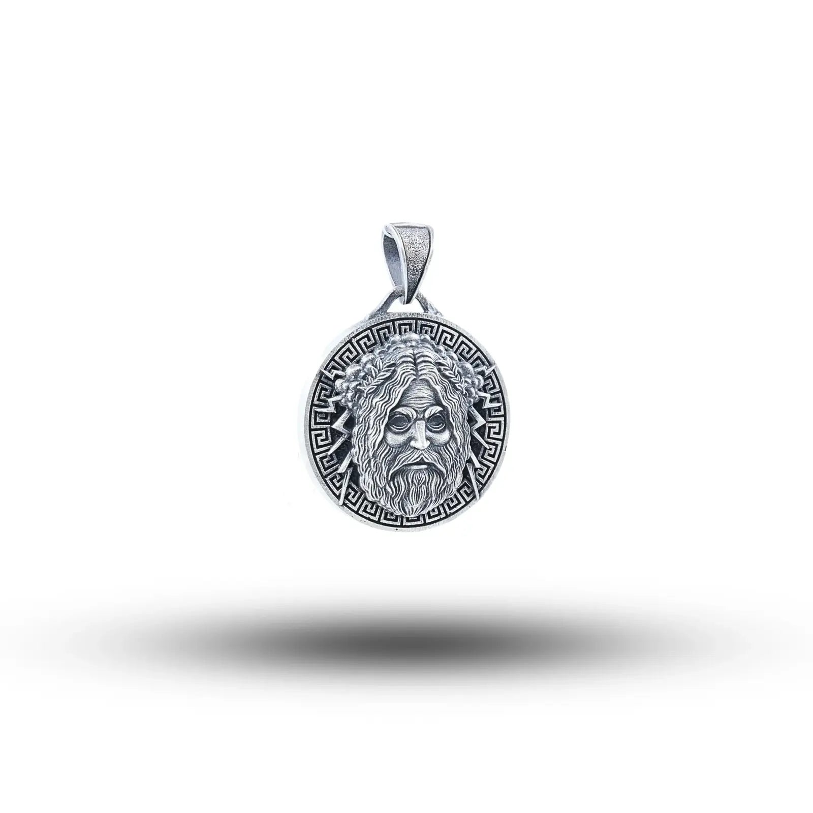 Zeus lightning god 925 Sterling Silver Pendant