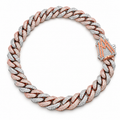 Two-Tone Iced Out Cuban Link Chain