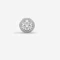 Sterling Silver Moissanite Solitaire Stud Earrings For Men's