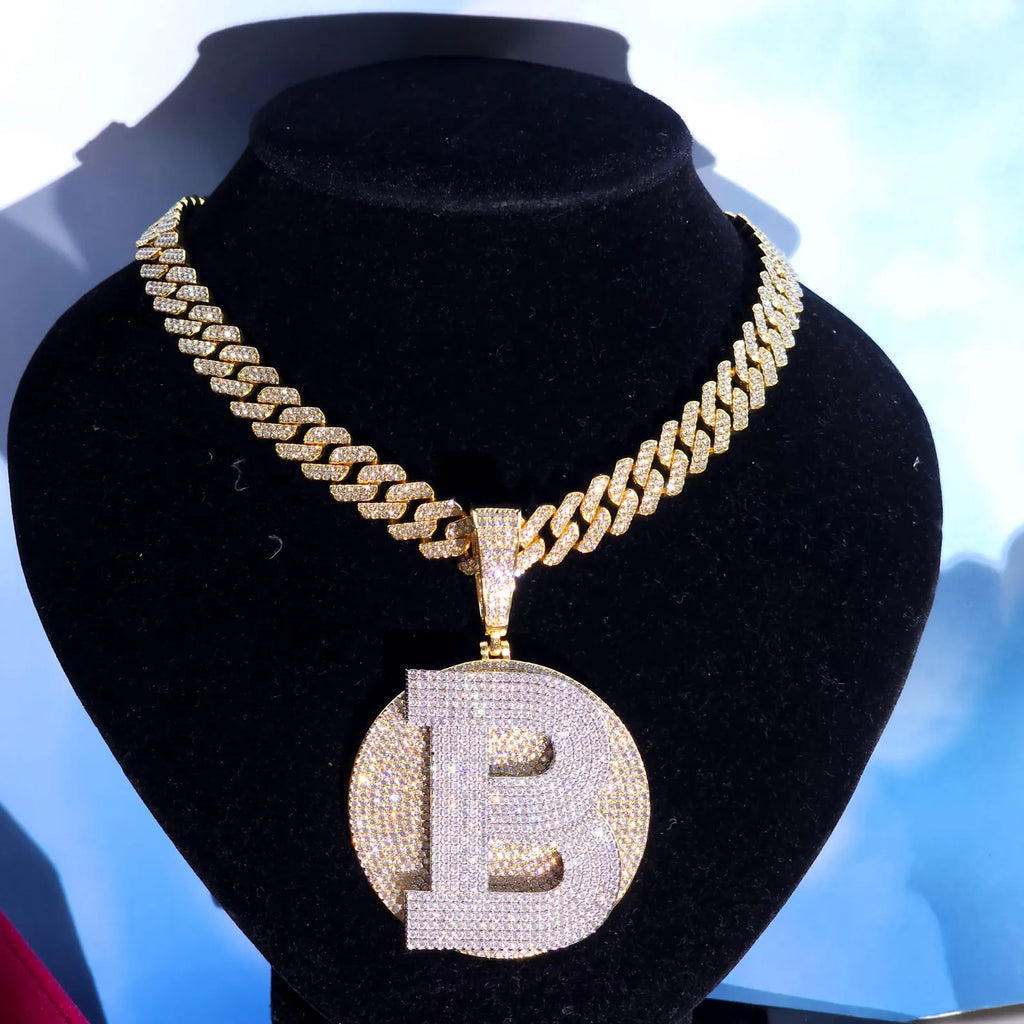 Iced Out Hip Hop Diamond Pendant For Men's