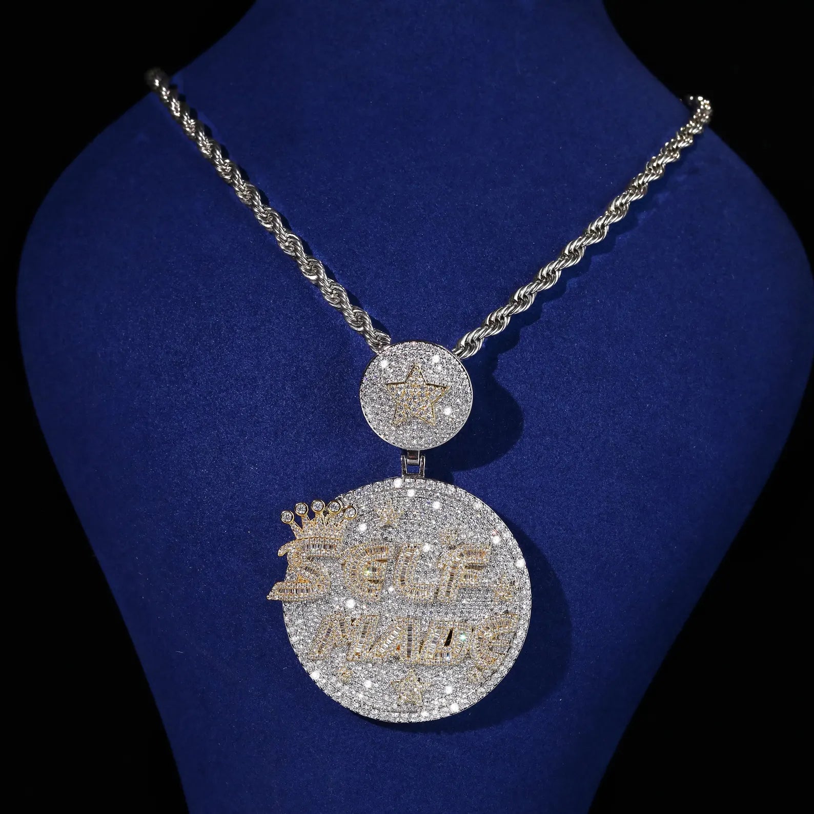 Iced Out Moissanite Hip Hop Stylish pendant Men's
