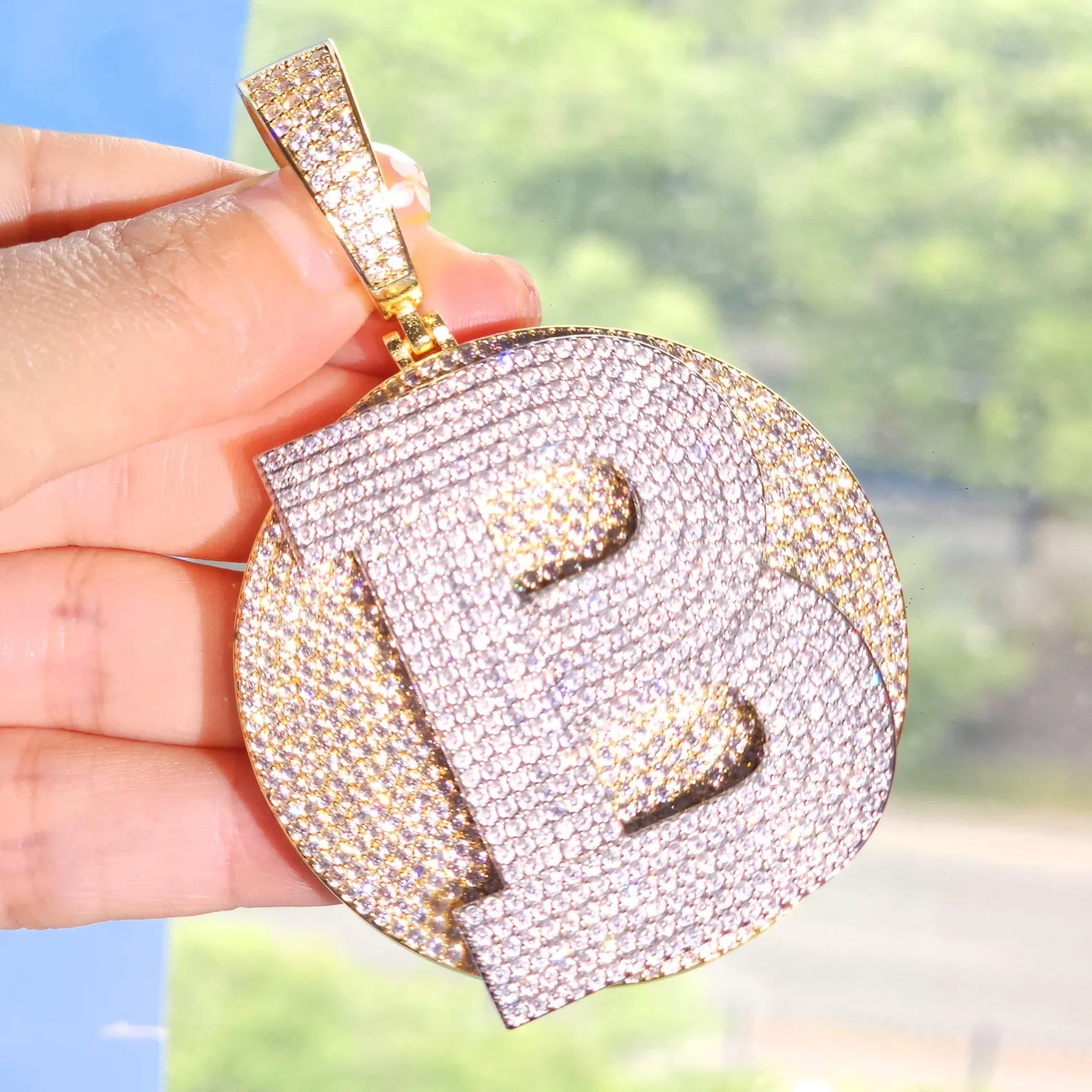 Iced Out Hip Hop Diamond Pendant For Men's