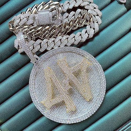 Iced Out 92.5 Sterling Silver Hip Hop Pendant for Men