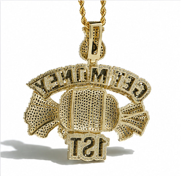 925 Sterling Silver LeBron Style Iced Out Pendant for Men | Hip Hop Diamond CZ Necklace Charm