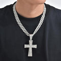 92.5 Silver Hip Hop Cross Iced Out Pendant Collection
